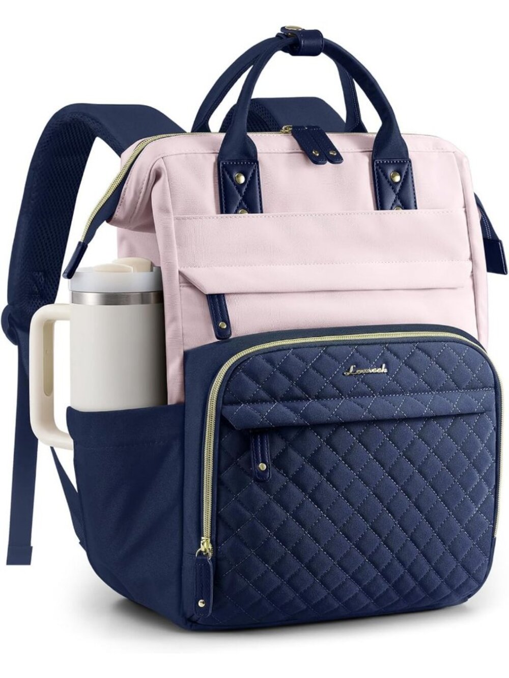 Stylish Quilted Laptop Backpack for Women - Perfect for Work, Teachers & Nurses